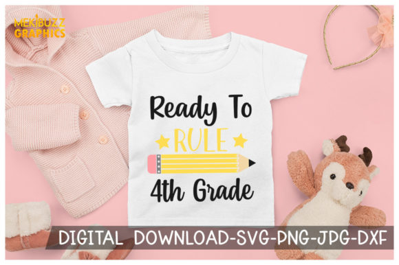 4th Grade Back to School Cricut SVG Graphics