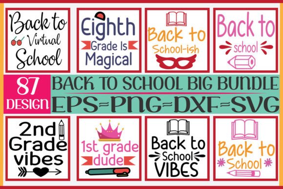 87 Back to School Bundle: Graphics & Crafts