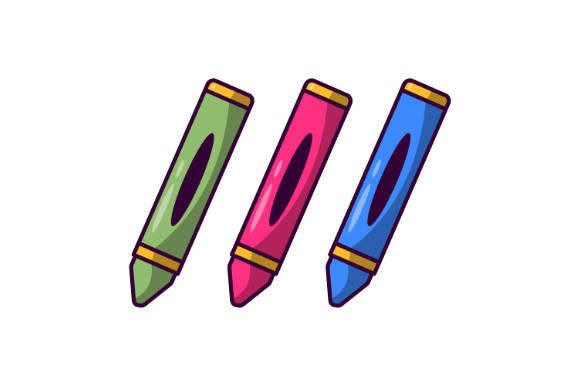 Back to School Crayon Pencil SVG: Graphics for Local Business