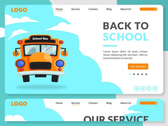 Back to School Landing Page Template