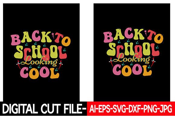 Back to School Looking Cool Retro Graphics for Crafts
