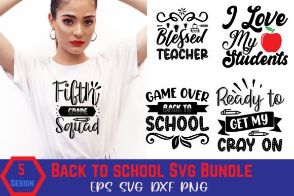 Back to School SVG T-shirt Bundle