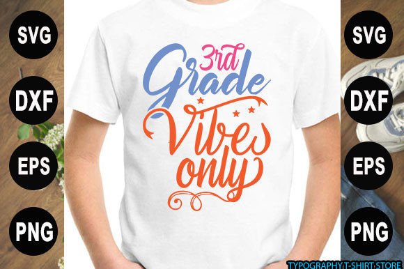 Back to School T-shirt Design, 3rd Grade