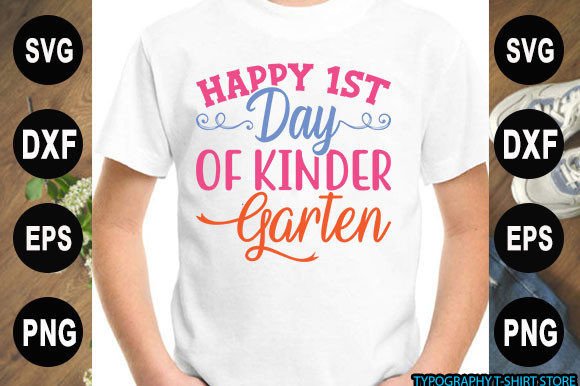 Back to School T-shirt Design, Happy 1st