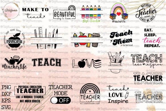 Back to School Teacher Gift SVG Bundle