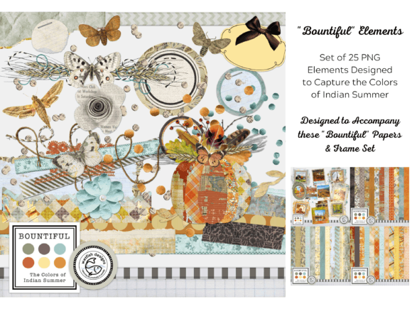 Bountiful Element Set: Graphics for Autumn Design