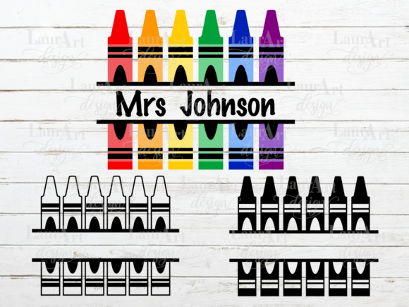 Crayons Monogram, Back to School 2022