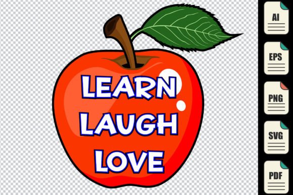 Learn Laugh Love Back to School Graphics for Crafts
