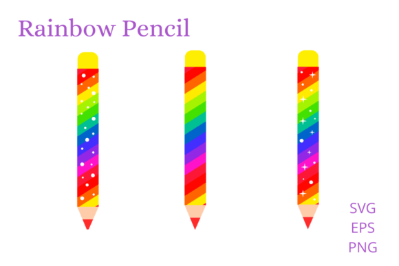 Review: Rainbow Pencil Illustration – Graphics for Creative Projects