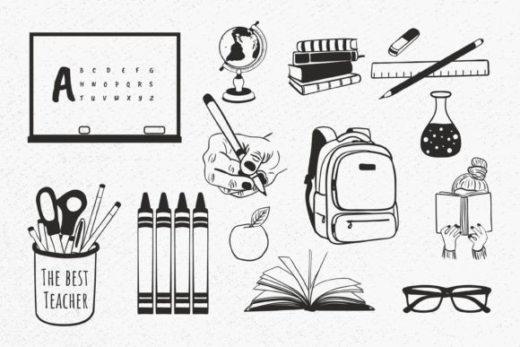 School Bundle Svg, Best Teacher Svg